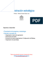 Clase 1 AE Adminsitración Estratégica - El Diseño - V - 2022