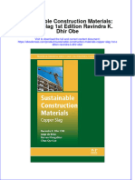 Free Download Sustainable Construction Materials Copper Slag 1St Edition Ravindra K Dhir Obe Full Chapter PDF