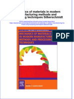 Free Download Mechanics of Materials in Modern Manufacturing Methods and Processing Techniques Silberschmidt Full Chapter PDF
