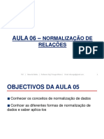 Aula 06 - Normalização de Dados