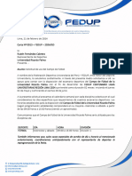Carta #0013-2024 GD - FEDUP URP X Solicitud de Uso de Escenario