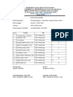 Daftar Hadir Rapat