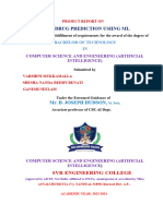 Disease Drug Prediction Usiing ML: Computer Science and Engineering (Artificial Intelligence)