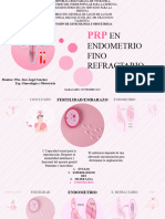 PRP en Endometrio Fino Refractario