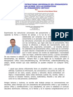 ¿Cómo Saber Si Las Estructuras Universales Del Pensamiento Funcionan Acorde Con Las Normativas Del Pensamiento Crítico?