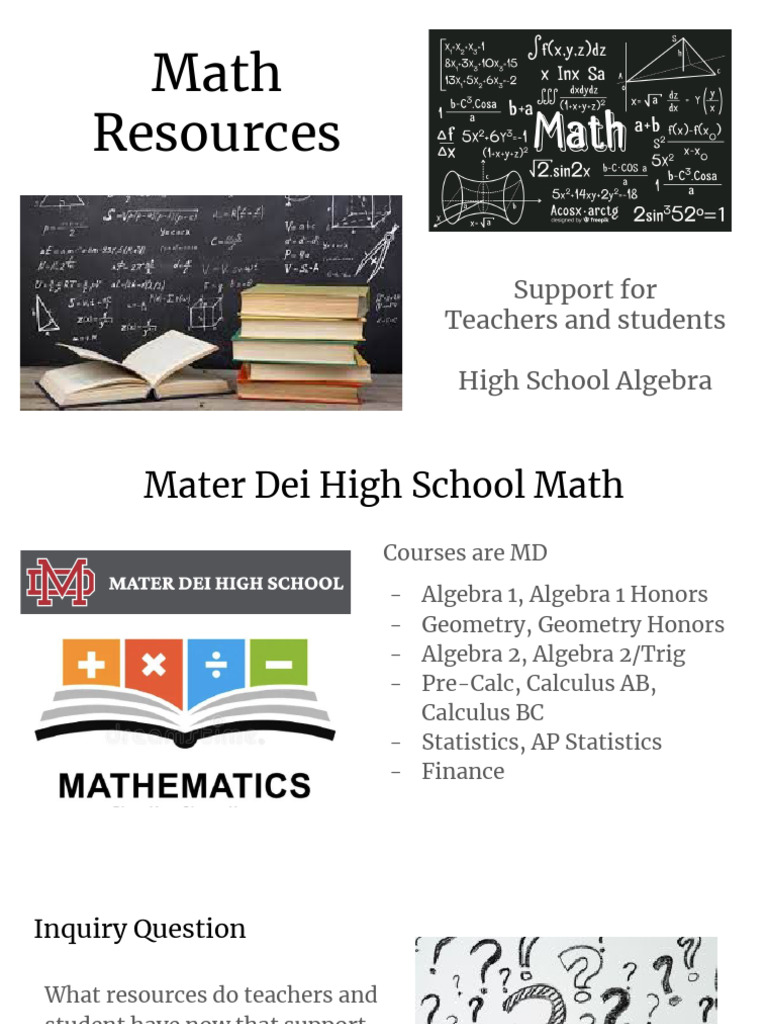 Paradiso Teacher Lead High School Math Updated | PDF | Mathematics ...