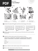 My Hobbies Worksheet for Students | PDF | Hobbies