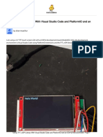 Using TFTeSPI Library With Visual Studio Code and