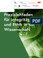 Praxisleitfaden Für Integrität Und Ethik in Der Wissenschaft - Stand - 29-9-2020 - Final