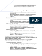 Derecho Internacional (Cruz Roja) - Importancia y Falencias