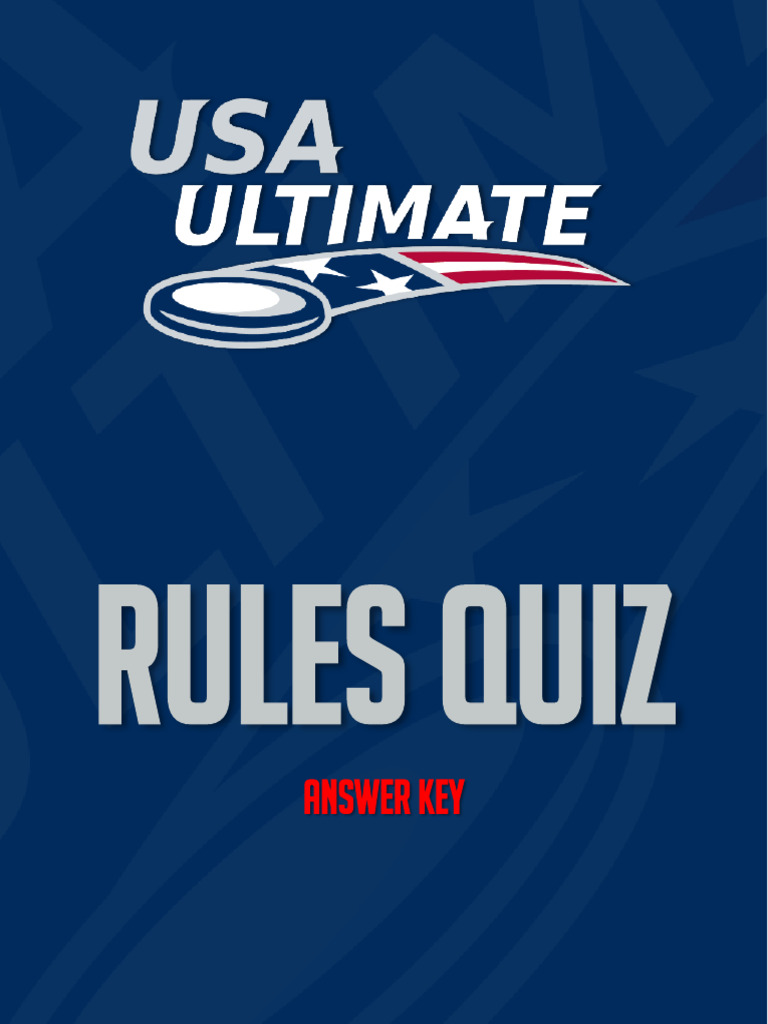 Rules Quiz Answer Key Download Free PDF Sports Sports Rules And