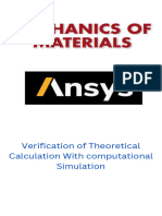 Verification of Ansys Results With Analytical Calculation