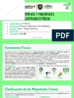 Fenómenos Y Magnitudes (Cantidades) Físicas