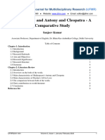 All For Love and Antony and Cleopatra - A Comparative Study: International Journal For Multidisciplinary Research