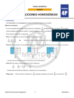 4P - Aritmetica - Sesion7 - Fracciones Homogeneas