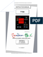 Rele Controlador de Temperatura t154 Tecsystem Manual Ingles