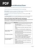 SAP Activate Methodology 2024