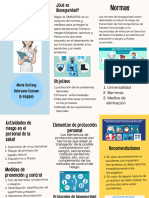 Folleto Informativo Autismo Juvenil Azul