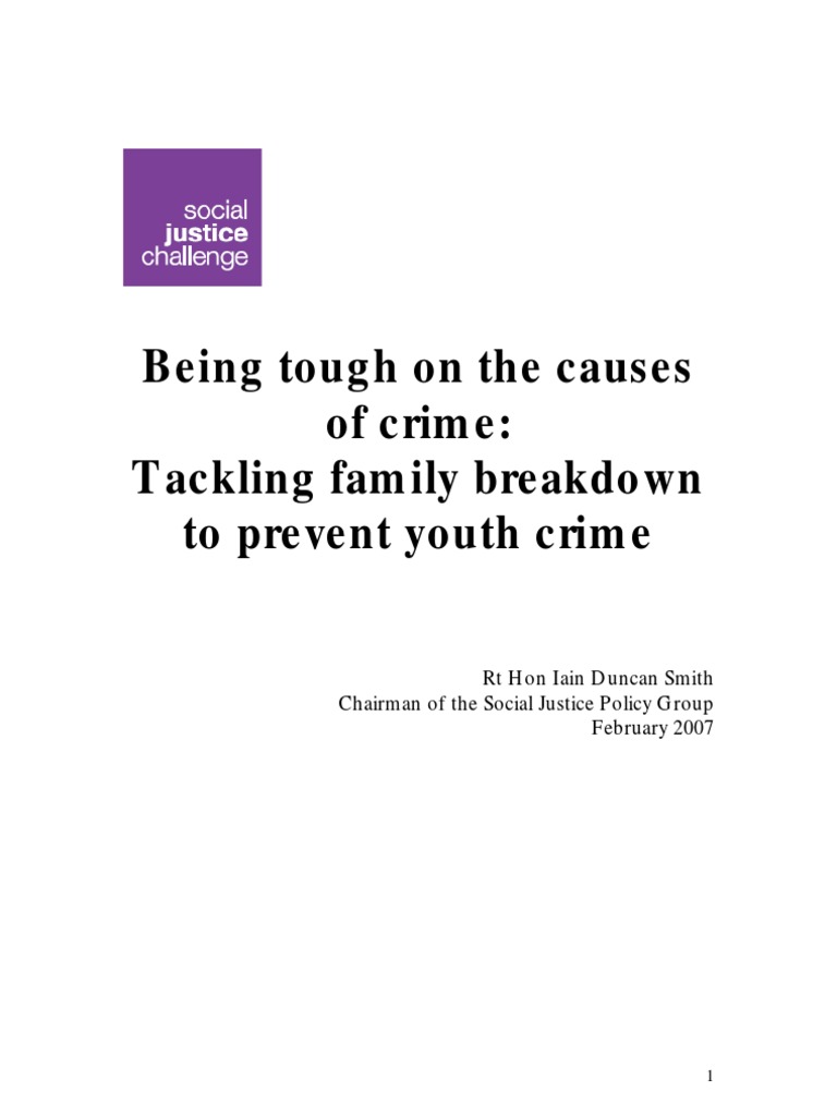 Causes of Crime | PDF | Juvenile Delinquency | Violence