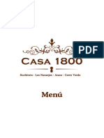 Menu Casa 1800 3