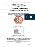 Automatic Portable Hammering Machine Report