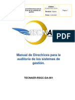 Manual de Directrices para La Auditoría - TECNAER-RSGC-DA-001