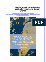Free download Microbiological Analysis Of Foods And Food Processing Environments Osman Erkmen full chapter pdf epub