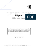 Dokumen - Tips Filipino Module Grade 10 Deped