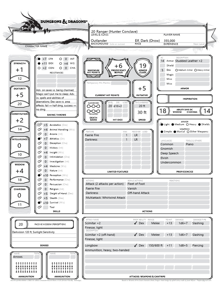 Ranger-20 Simple | PDF | D20 System | Gary Gygax Games