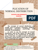 8 Application of Normal Distribution