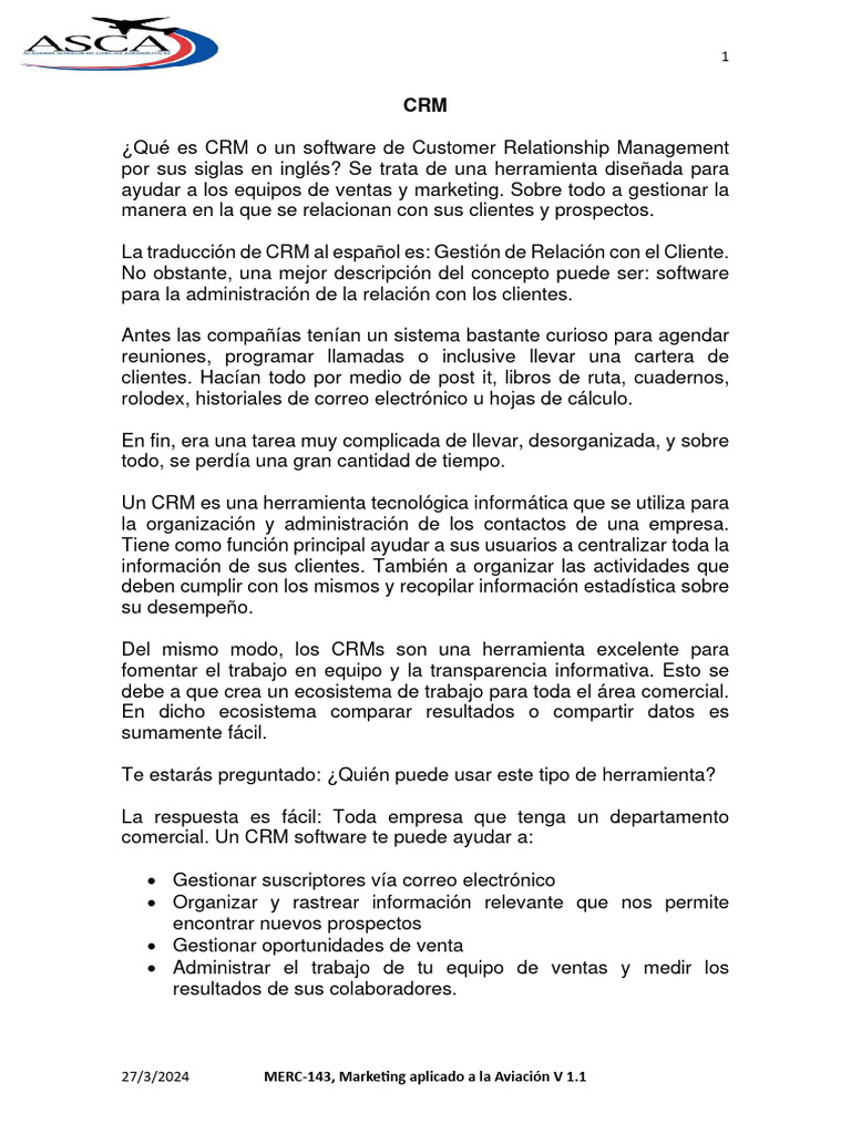 Módulo 4 v3 | PDF | Gestión de la relación con el cliente | Marketing