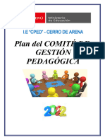 Plan de Comite de Gestión Pedagógica