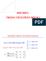 TÍCH PHÂN BỘI BA (Đổi biến) - 2021