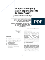 Lógica, Epistemología y Psicología en El Pensamiento de Jean Piaget