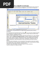 Texto y trayectos en InkScape | PDF | Cursor (interfaz de usuario ...