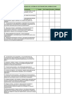 Lista de Chequeo Del Sistema de Gestion Integral Norma Iso 9001 Marque Con Una X A La Cual Corresponda Cumple No Cumple No Aplica Hallazgos