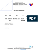 Treasury Bills Public Offering On 15 April 2024