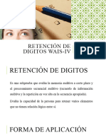 RETENCIÓN DE DIGITOS WAIS-IV Clase