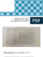 Servicio de Alimentación