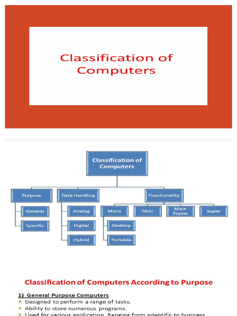 Classification of Computer | PDF
