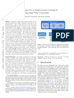 A Dual Perspective of Reinforcement Learning For Imposing Policy Constraints