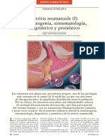 Artritis Reumatoide (I) - Etiopatogenia, Sintomatología, Diagnóstico y Pronóstico