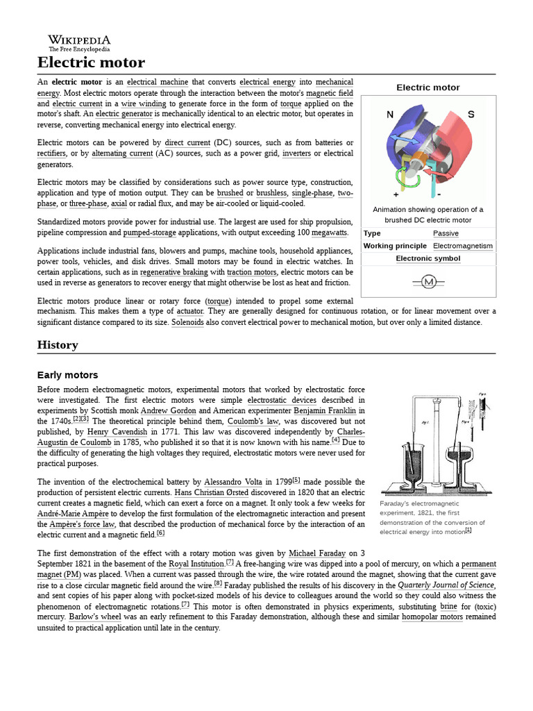 Electric_motor | PDF | Electric Motor | Electrical Equipment