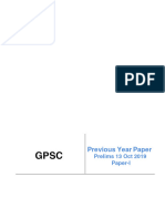 Previous Y Ear P Aper: Prelims 13 Oct 2019 Paper-I