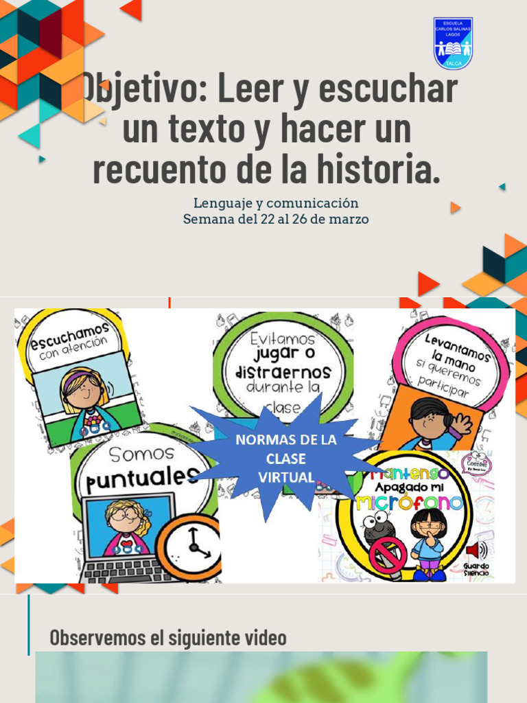 Lenguaje 3 Semana Del 22 Al 26 De Marzo Pdf