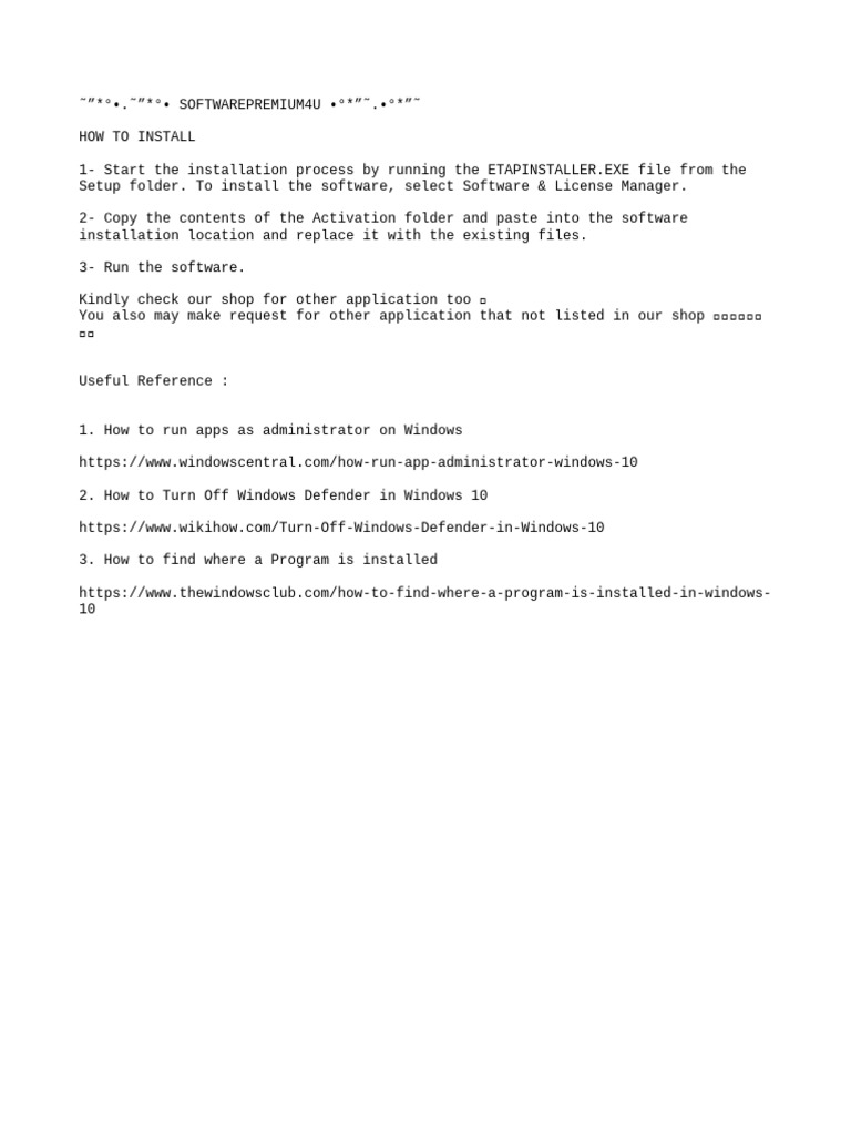 ETAP Software Installation Guide | PDF | Computers | Technology ...