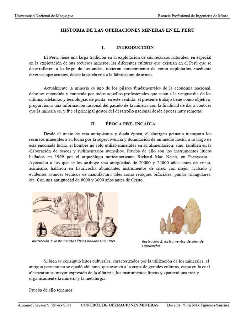 Historia de la Minería en Perú | PDF | Minería | Cobre