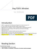 Reading Mindset- TOEFL - Part 1