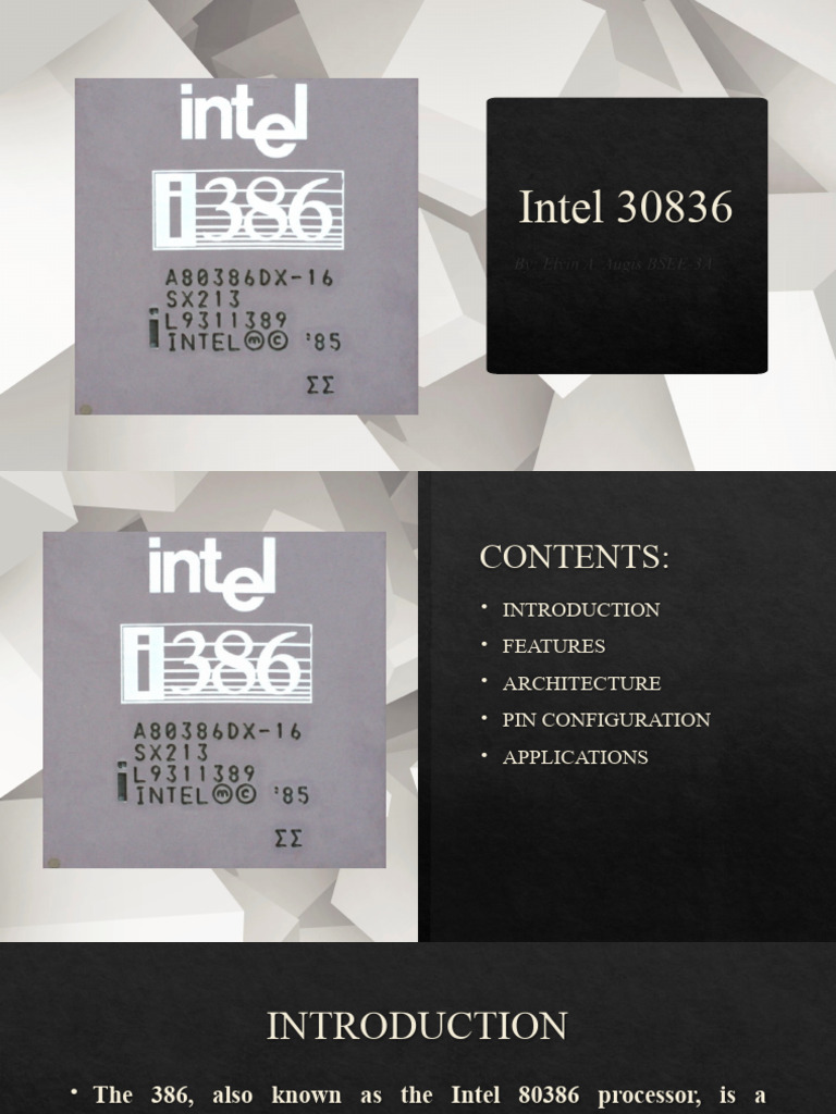Intel 30836 | PDF | Central Processing Unit | Microprocessor