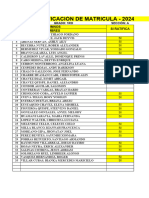 _ratificación de Matricula 2024 - Secundaria